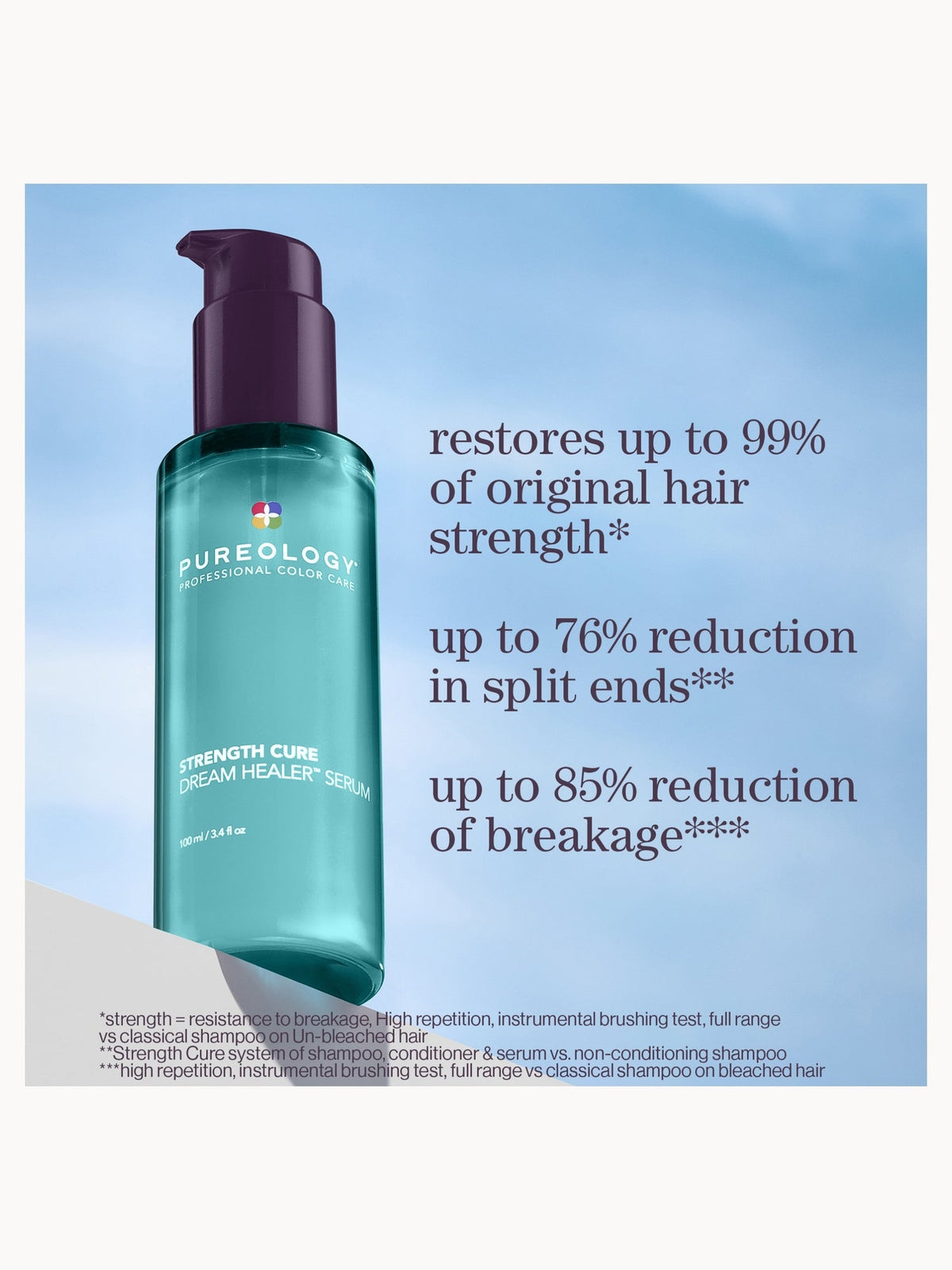 Pureology Strength Cure Dream Healer Serum for Damaged Hair 100ml – brand image 3